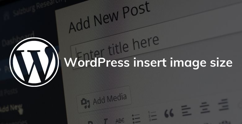 WordPress insert image size