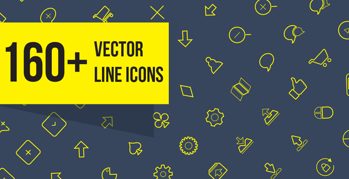 160 Vector Line Icons