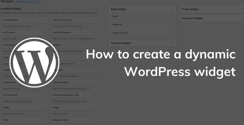 How to create a dynamic WordPress widget